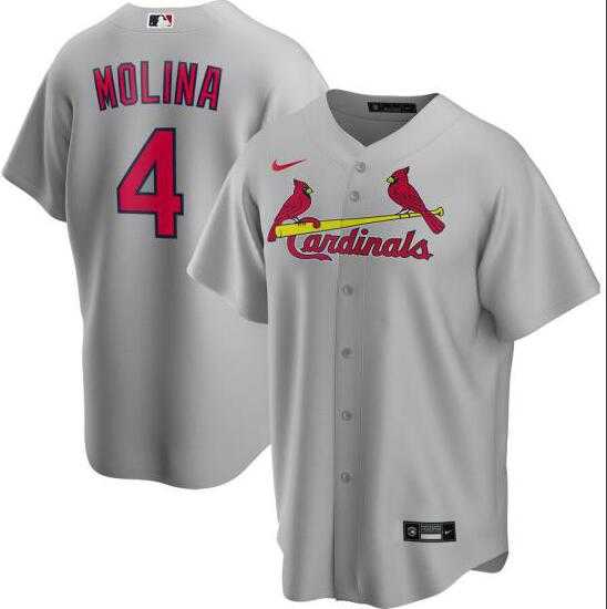 Cardinals 4 Yadier Molina Gray 2020 Nike Cool Base Jersey Dzhi,We sell and wholesale Cardinals 4 Yadier Molina Gray 2020 Nike Cool Base Jersey Dzhi on line form chian!